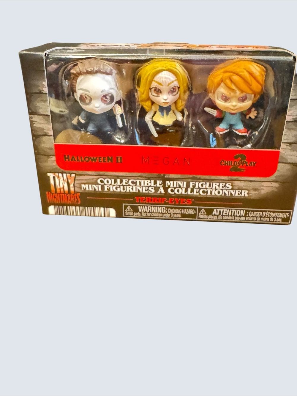 Tiny Nightmares Horror 3 Pack Michael Myers Chucky M3GAN NIB